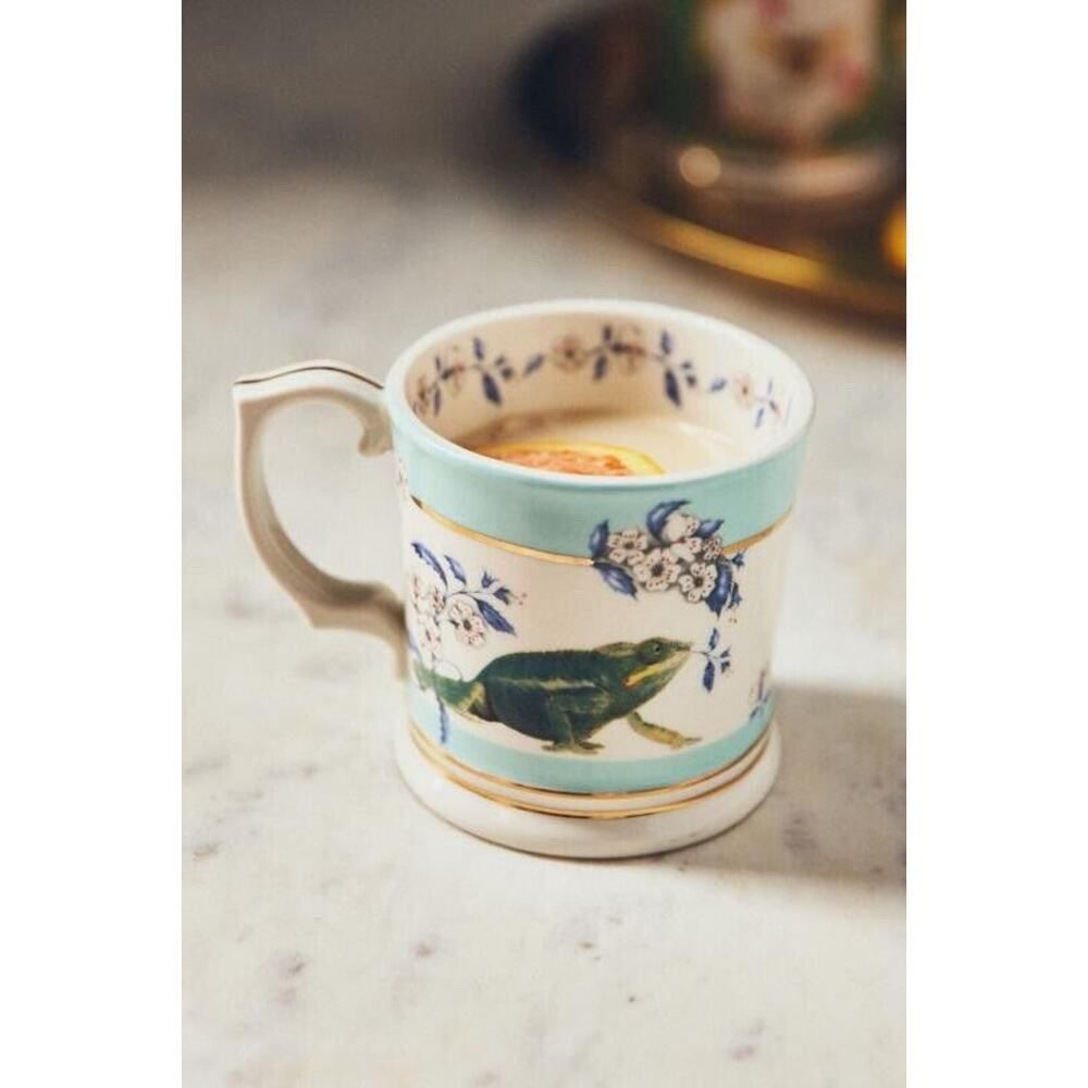 Anthropologie Lou Rota Stoneware Mug Chameleon Single